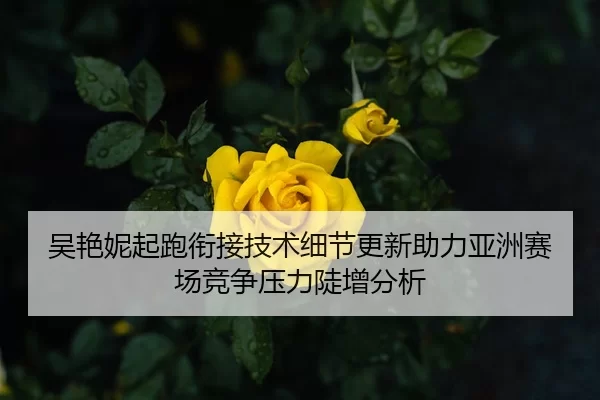 吴艳妮起跑衔接技术细节更新助力亚洲赛场竞争压力陡增分析